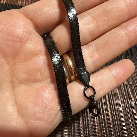 5mm Stainless Steel Flat Blade Back Chain Necklace Foe Men 20” - Picture 4 of 4